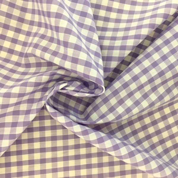 1/4'' Polycotton Gingham LILAC